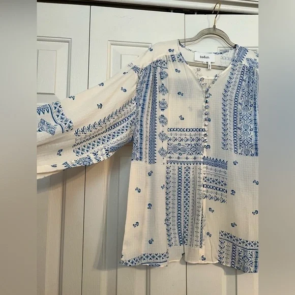 NWT BA&SH Isko Blouse and Skirt In Bandana Print- size Medium - Picture 13 of 15